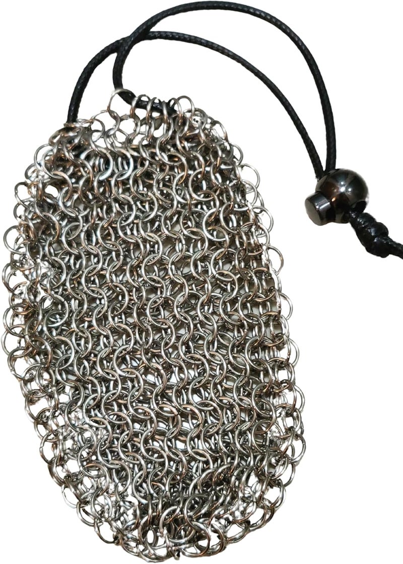 Futhark Chainmail DND Dice Bag – Handmade Medieval-Style D&D Dice Bag for RPG Polyhedral Dice Storage, Ultra Durable Metal, Great DND Gift for DM - Image 2
